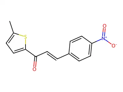 2-Propen-1-one, 1-(5-methyl-2-thienyl)-3-(4-nitrophenyl)- structure