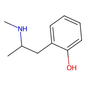 2-(2-(Methylamino)propyl)phenol structure