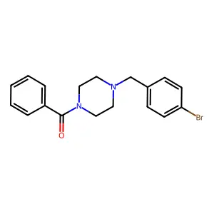 [4-(4-Bromobenzyl)piperazin-1-yl](phenyl)methanone structure