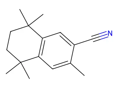 6-Cyano-1,1,4,4,7-pentamethyl-1,2,3,4-tetrahydronaphthalene structure