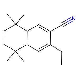 2-Naphthalenecarbonitrile, 3-ethyl-5,6,7,8-tetrahydro-5,5,8,8-tetramethyl- structure