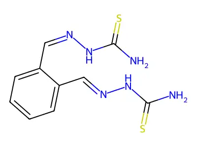 [[2-[(E)-(carbamothioylhydrazinylidene)methyl]phenyl]methylideneamino]thiourea structure