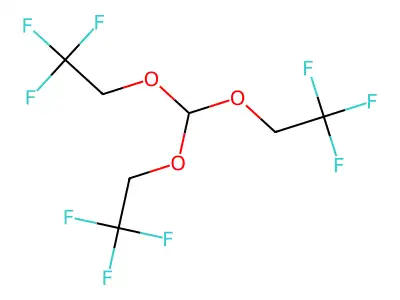 Tris(2,2,2-trifluoroethyl)orthoformate structure