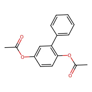 (1,1'-Biphenyl)-2,5-diol, 2,5-diacetate structure