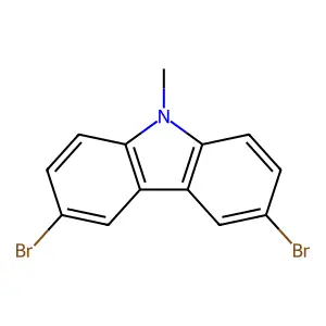 3,6-dibromo-9-methyl-9H-carbazole structure