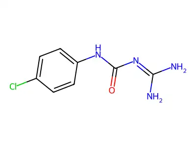 3-Carbamimidoyl-1-(4-chlorophenyl)urea structure