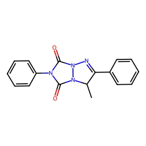 3-methyl-2,6-diphenyl-3H-[1,2,4]triazolo[1,2-a]triazole-5,7-dione structure