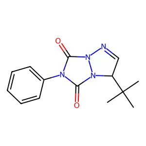 3-tert-Butyl-6-phenyl-3H,5H-[1,2,4]triazolo[1,2-a][1,2,3]triazole-5,7(6H)-dione structure