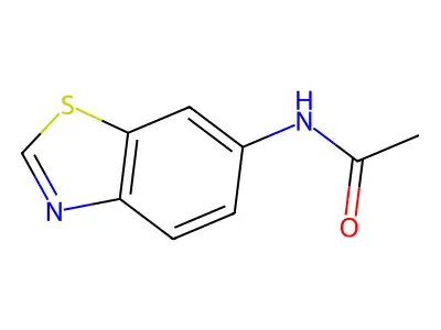 N-(1,3-benzothiazol-6-yl)acetamide structure