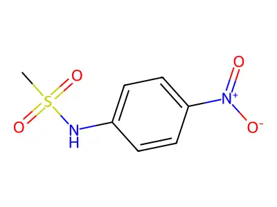 N-(4-nitrophenyl)methanesulfonamide structure