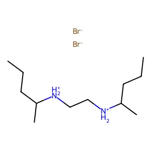 N~1~,N~2~-Di(pentan-2-yl)ethane-1,2-diamine--hydrogen bromide (1/2) structure