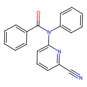 N-(6-Cyano-2-pyridinyl)-N-phenylbenzamide structure