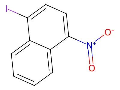 1-Iodo-4-nitronaphthalene structure