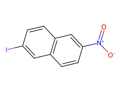 2-Iodo-6-nitronaphthalene structure