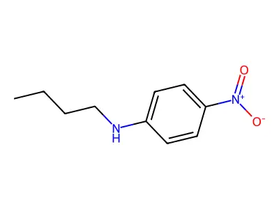 N-butyl-4-nitroaniline structure