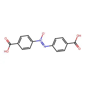 Benzoic acid, 4,4'-(1-oxido-1,2-diazenediyl)bis- structure
