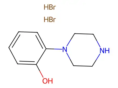 o-(1-Piperazinyl)phenol dihydrobromide structure