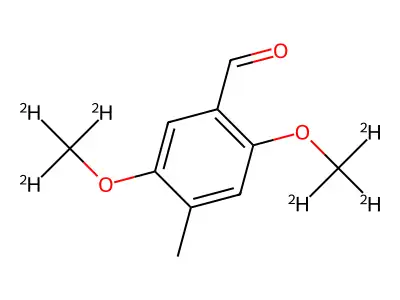 2,5-Dimethoxy-4-methylbenzaldehyde structure