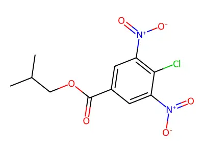2-Methylpropyl 4-chloro-3,5-dinitrobenzoate structure