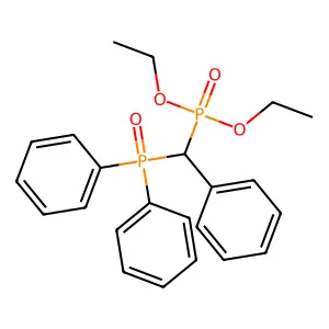 Diethyl [(diphenylphosphoryl)(phenyl)methyl]phosphonate structure