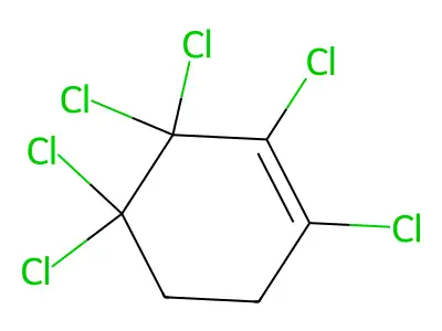 Cyclohexene, hexachloro- structure