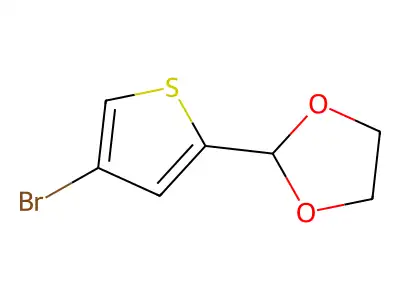 2-(4-Bromothiophen-2-yl)-1,3-dioxolane structure