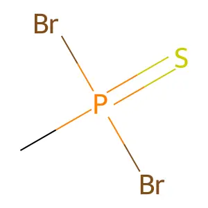 Phosphonothioic dibromide, methyl- structure