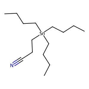 3-Tributylstannylpropanenitrile structure
