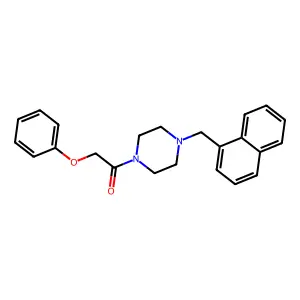 1-[4-(Naphthalen-1-ylmethyl)piperazin-1-yl]-2-phenoxyethanone structure