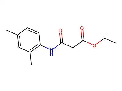 Propanoic acid, 3-((2,4-dimethylphenyl)amino)-3-oxo-, ethyl ester structure