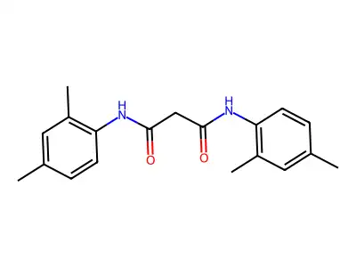 N~1~,N~3~-Bis(2,4-dimethylphenyl)propanediamide structure