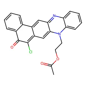 2-(6-Chloro-5-oxonaphtho[2,1-b]phenazin-8-yl)ethyl acetate structure