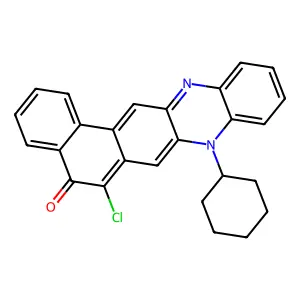 6-Chloro-8-cyclohexylnaphtho[1,2-b]phenazin-5(8H)-one structure
