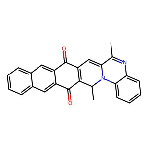 6,16-dimethyl-16H-naphtho[2',3':6,7]isoquino[2,3-a]quinoxali structure