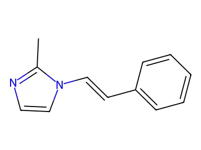 1H-Imidazole, 2-methyl-1-(2-phenylethenyl)-, (E)- structure