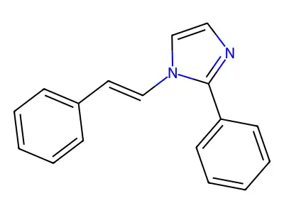 1H-Imidazole, 2-phenyl-1-(2-phenylethenyl)-, (E)- structure