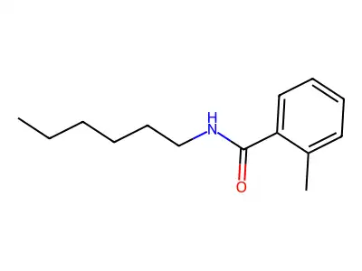 Benzamide, N-hexyl-2-methyl- structure