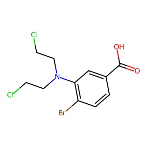 Benzoic acid, 3-(bis(2-chloroethyl)amino)-4-bromo- structure