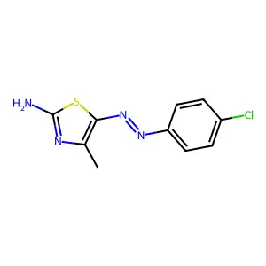 4-chloro-N-[(2-imino-4-methyl-1,3-thiazol-5-ylidene)amino]aniline structure