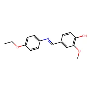 Phenol, 4-[[(4-ethoxyphenyl)imino]methyl]-2-methoxy- structure