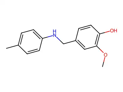 2-Methoxy-4-{[(4-methylphenyl)amino]methyl}phenol structure