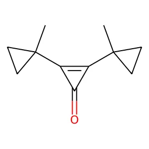 2-Cyclopropen-1-one, 2,3-bis(1-methylcyclopropyl)- structure