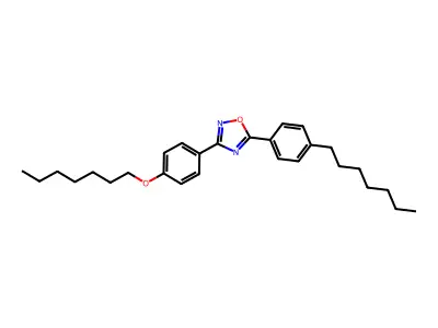 3-[4-(Heptyloxy)phenyl]-5-(4-heptylphenyl)-1,2,4-oxadiazole structure