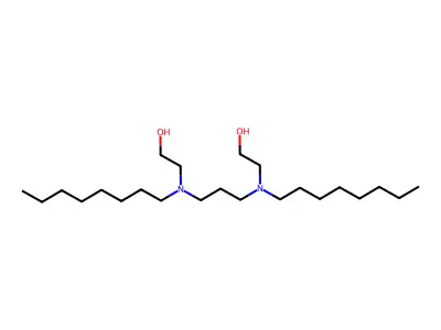 2-({3-[(2-Hydroxyethyl)octylamino]propyl}octylamino)ethan-1-ol structure