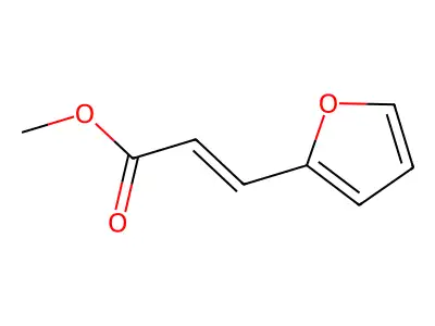 2-Propenoic acid, 3-(2-furanyl)-, methyl ester structure
