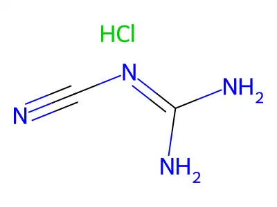 Cyanoguanidine monohydrochloride structure