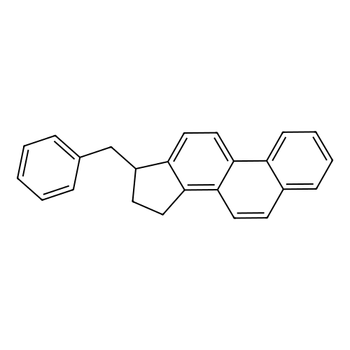 17-Benzyl-16,17-dihydro-15H-cyclopenta(a)phenanthrene structure
