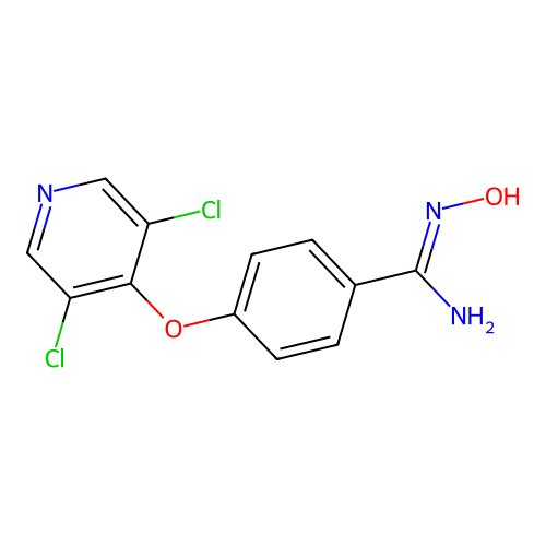 4-((3,5-Dichloropyridin-4-yl)oxy)-N'-hydroxybenzimidamide structure