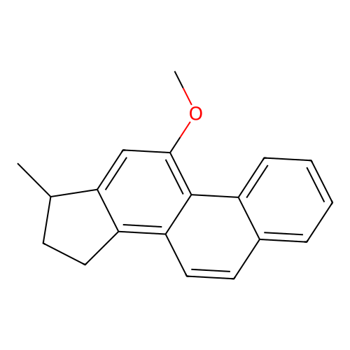16,17-Dihydro-11-methoxy-17-methyl-15H-cyclopenta(a)phenanthrene structure