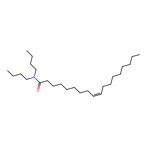 9-Octadecenamide, N,N-dibutyl-, (9Z)- structure